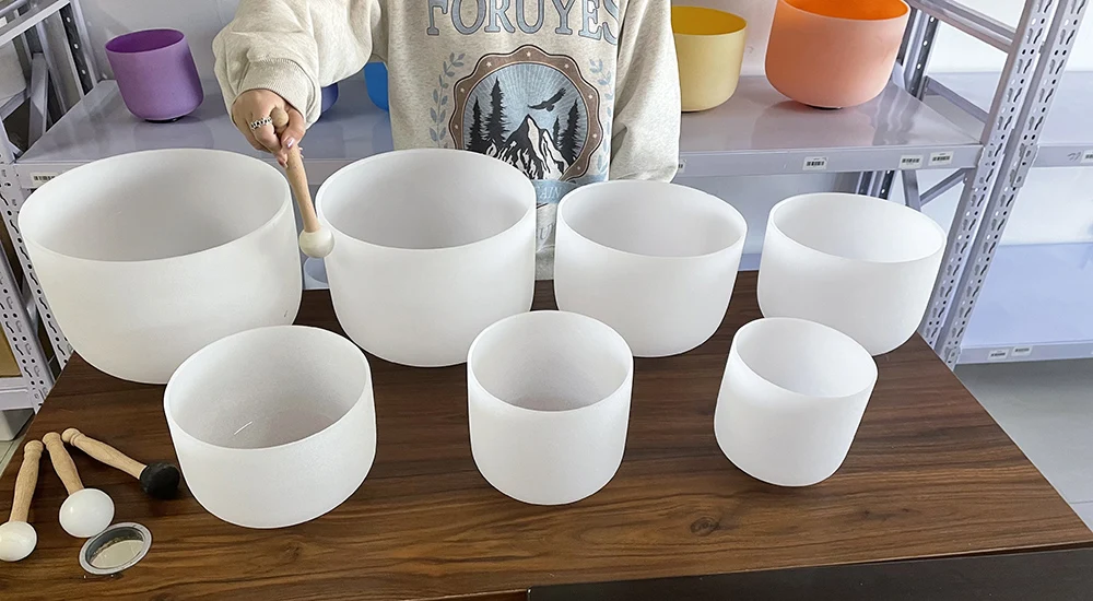 Чаша кварцевая для ванны с натуральным звуком, 6-14 дюймов