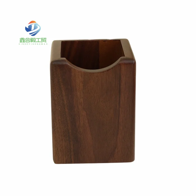 100% Natural Wooden Pencil Holder for Customized Office & School Supplies Desk Tidy Storage Pen Pot Office Accessories
