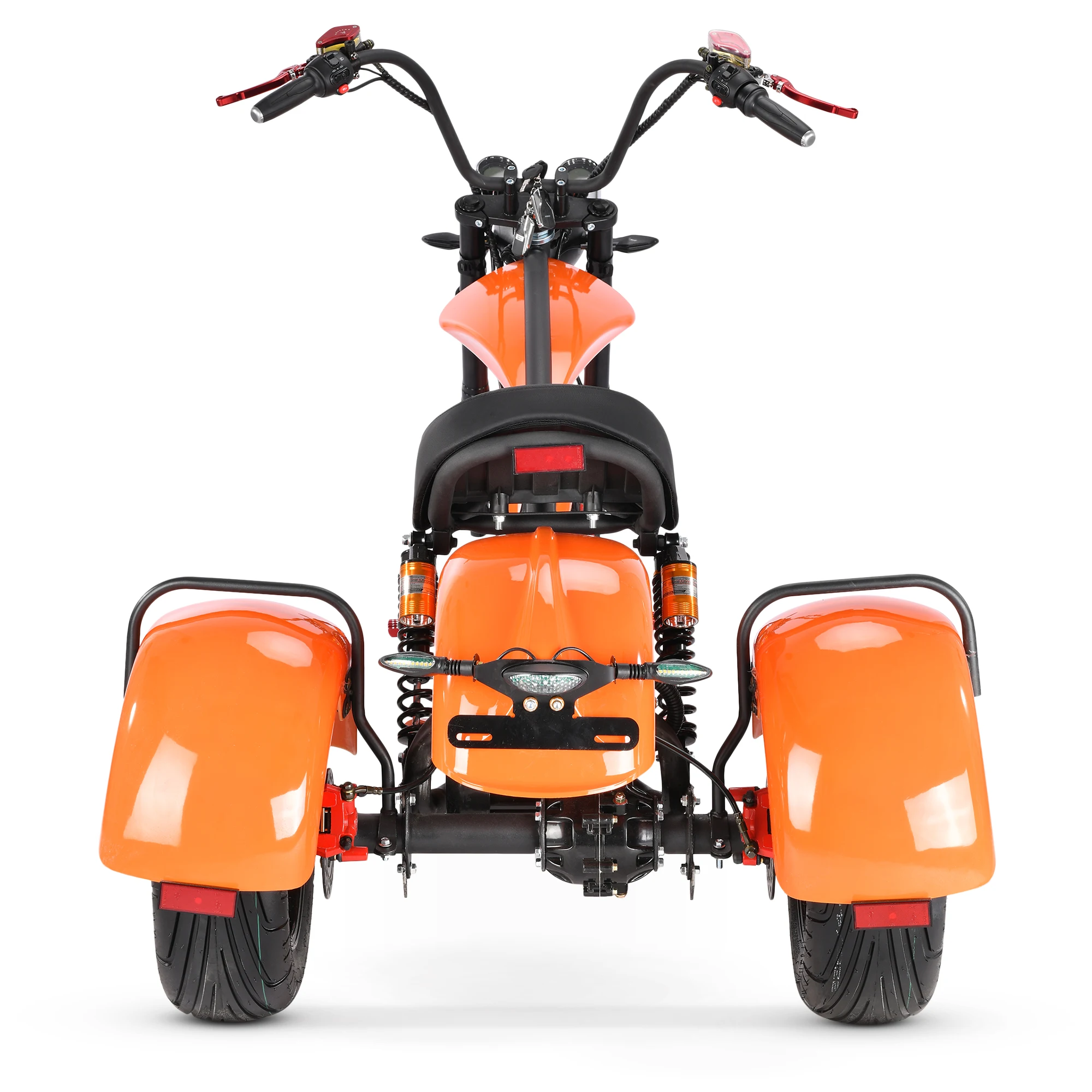Optional colour 2000W 60V 3-wheel electric motorcycle adult one seat tricycle with lithium battery