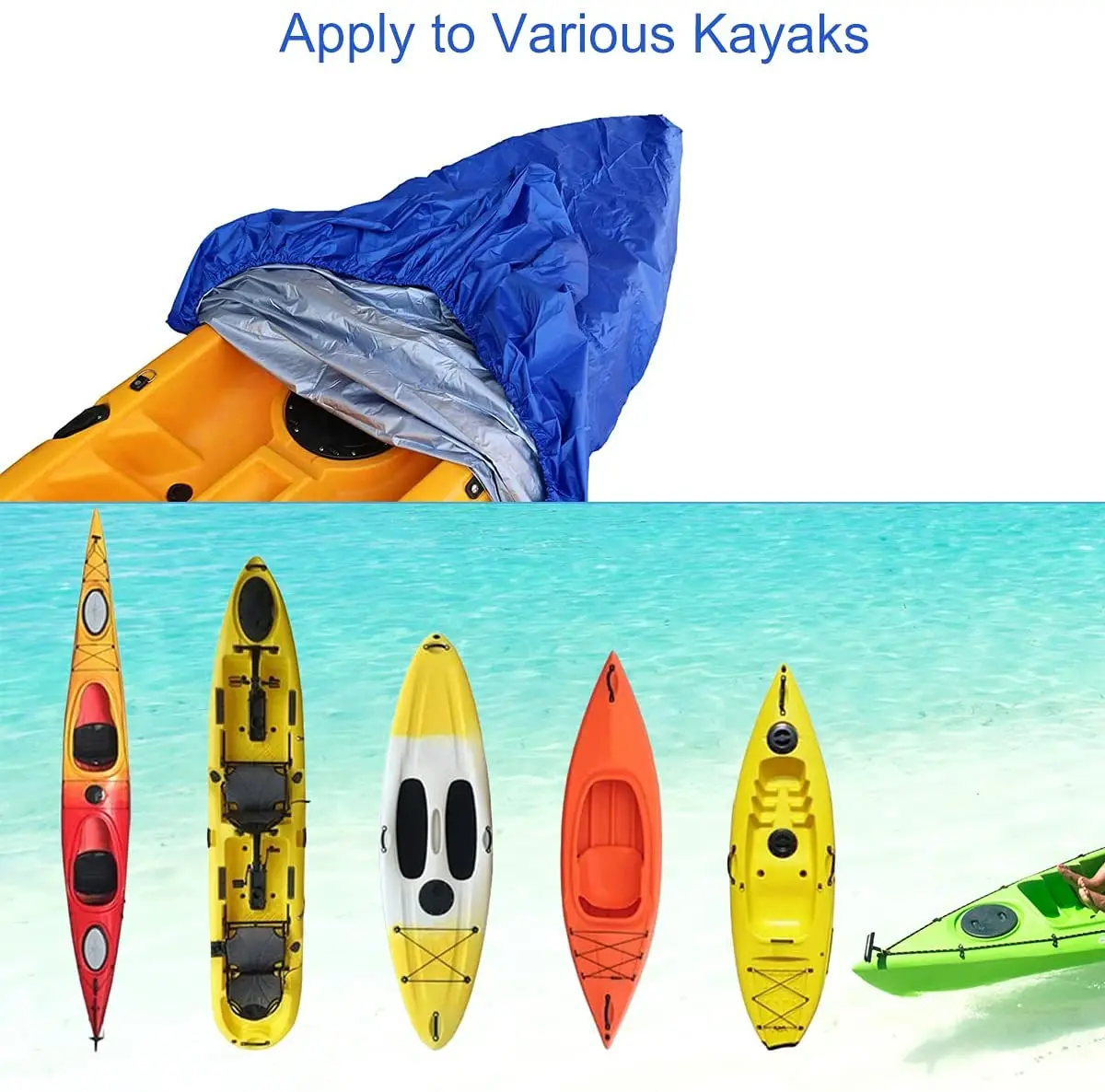 Hot sale canoe cover outdoor kayak cover waterproof UV protection new material boat cover custom size