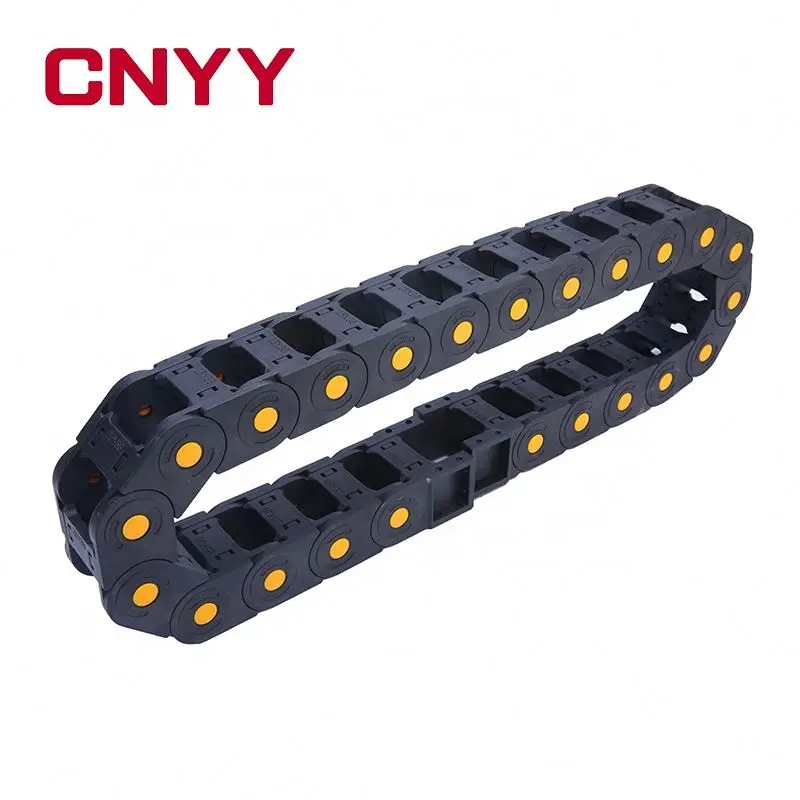 
CNYY 15 Series plastic openable type protective bridge cable drag chain PA66 wires carrier 