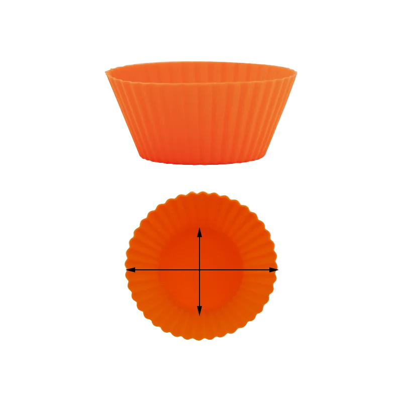 Kitchen Silicone Cupcake Baking Cups Non-Stick Easy Clean Silicone Cups For Delicious Baking - BPA-Free Silicone Bakeware