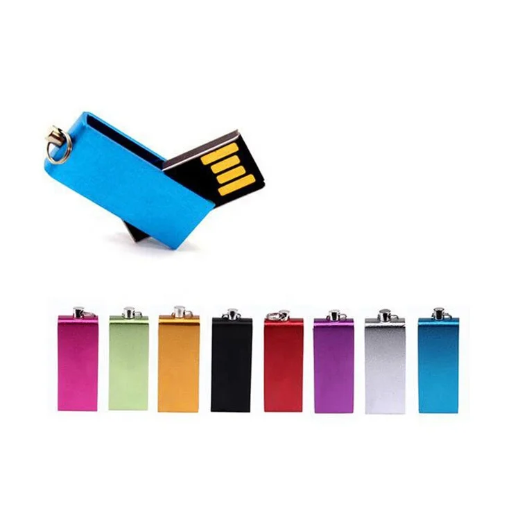 Профессиональное производство самый дешевый алюминиевый мини поворотный usb флеш-накопитель карта памяти 8 ГБ 16 32 64 Гб 128