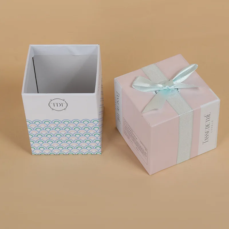 
Newly Design Luxury Print Paper Rigid Cardboard Corrugated Box Packaging For Jewelry Mini Gift Boxes With Ribbon 