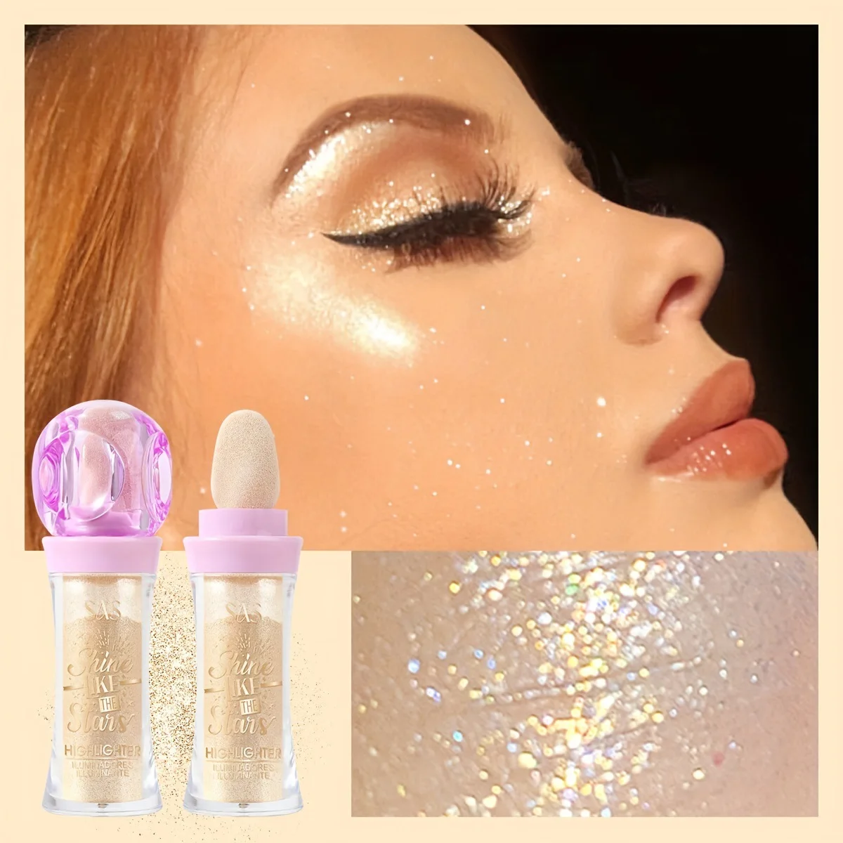 High gloss glitter, natural three-dimensional waterproof glitter