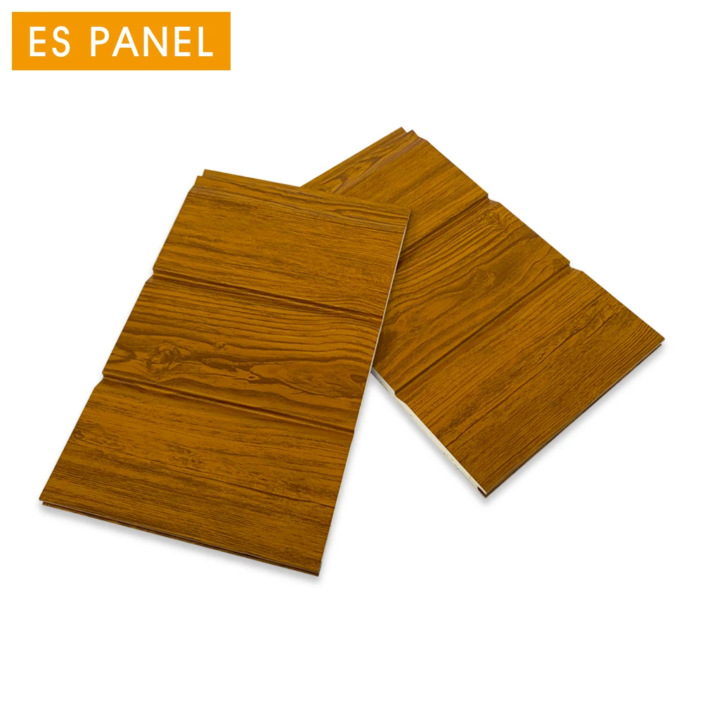 Wooden Polyurethane Foam Insulation Ceiling Metal Decoration Panel