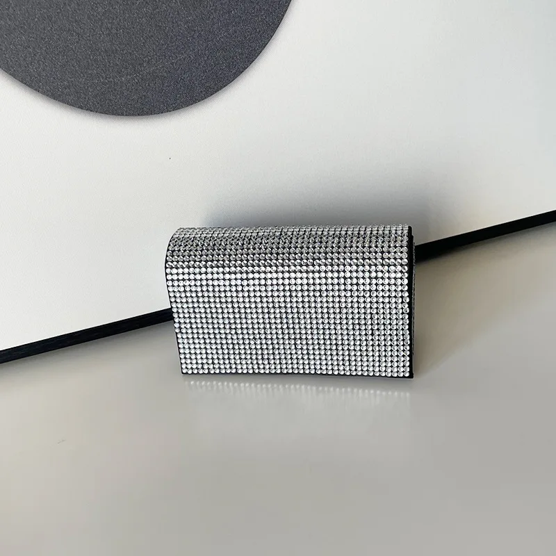 Luxury Rhinestone Evening Bag Purses for Women Chain Shoulder Ladies Sparkling Party Handbag Envelope Clutch Wedding Bag