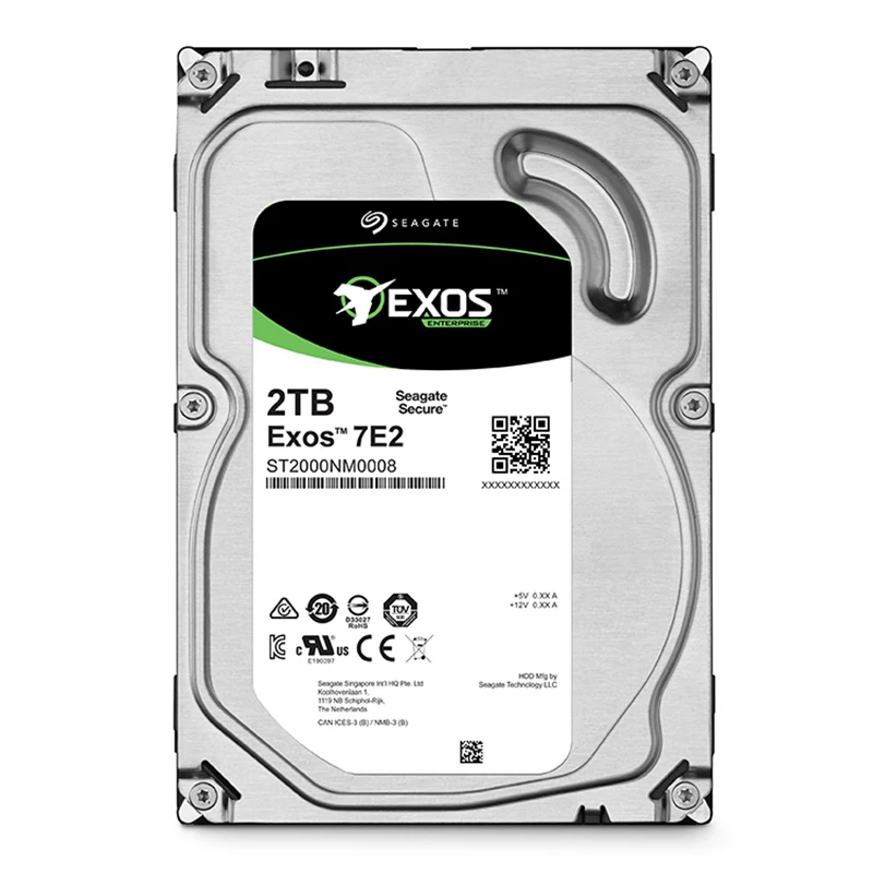 Seagate 2 ТБ HDD ST2000NM0008 Exos 7200 об/мин 6 ГБ/сек. ноутбук станция для жесткого диска 2 ТБ 3,5 SATA предприятия, внутренний жесткий диск для серверного ноутбука