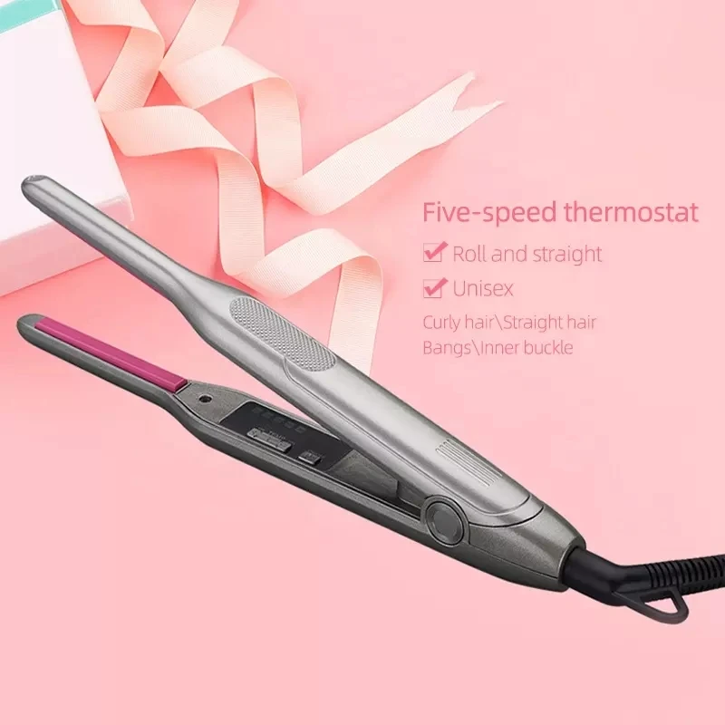 Hot Sales New Electric Automatic Pencil Flat Iron Small Beard Hair Straightener Dual-Purpose Splint Curler Vibrating Flat Iron