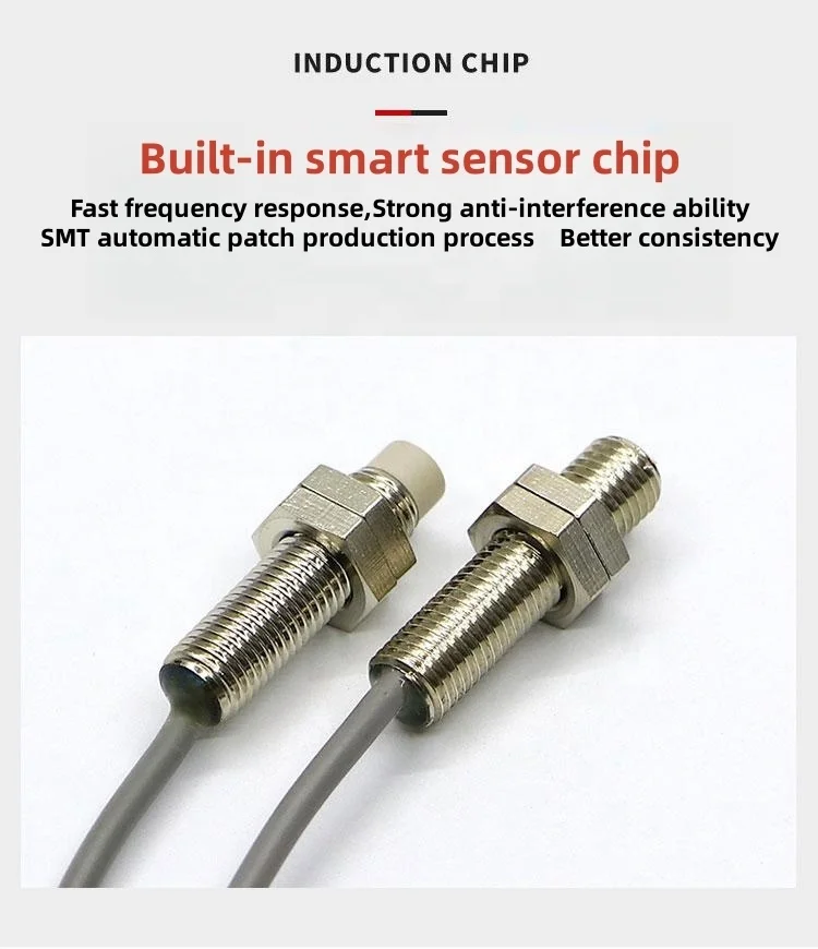 M8 TR08-2DP PNP 3wires 24v inductive proximity sensor m8 industrial proximity sensors