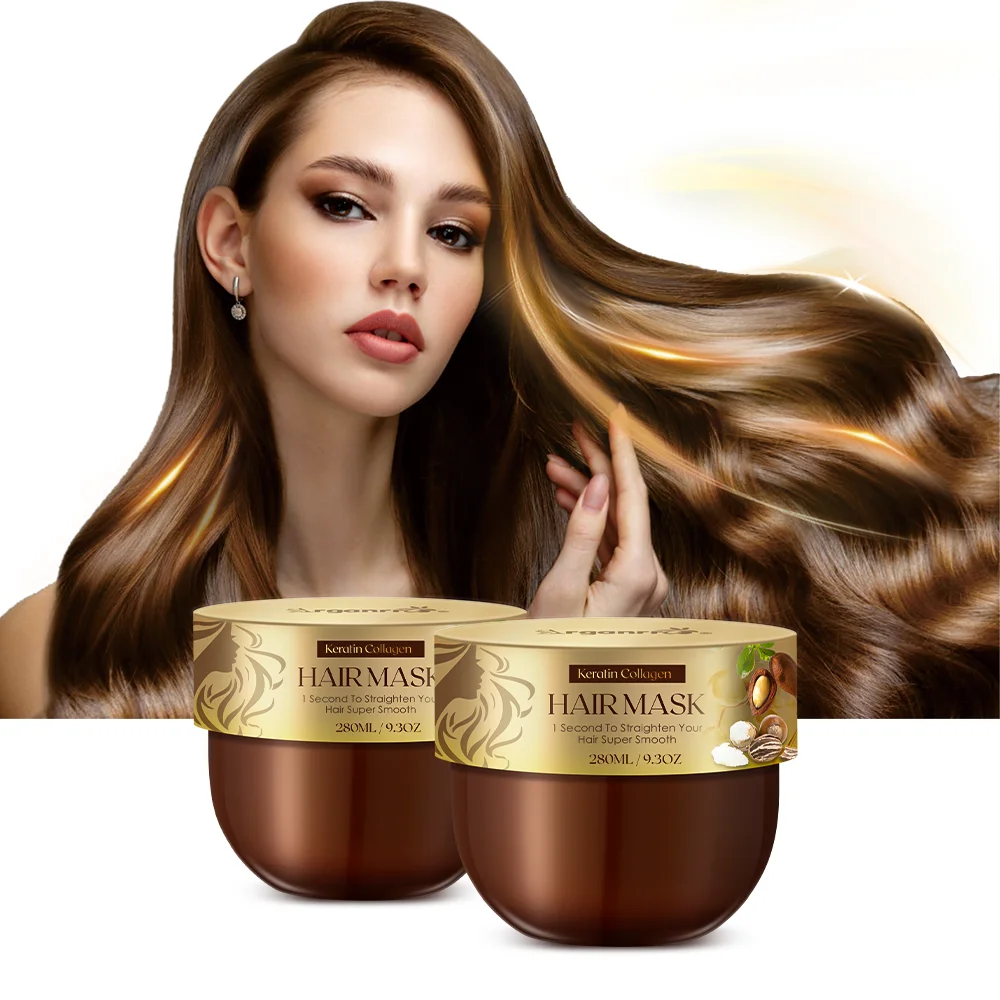 Super Smooth Keratin Hair Mask Treatment Smooth Nourishing Soft Hair Masque New Fomula Women Hair Care Set