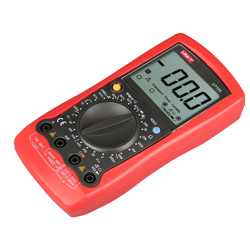 UT105 AC DC voltage Current Meter Automobile Count Ohm Frequency Temp Tester Engine speed Measure Digital Multimeter
