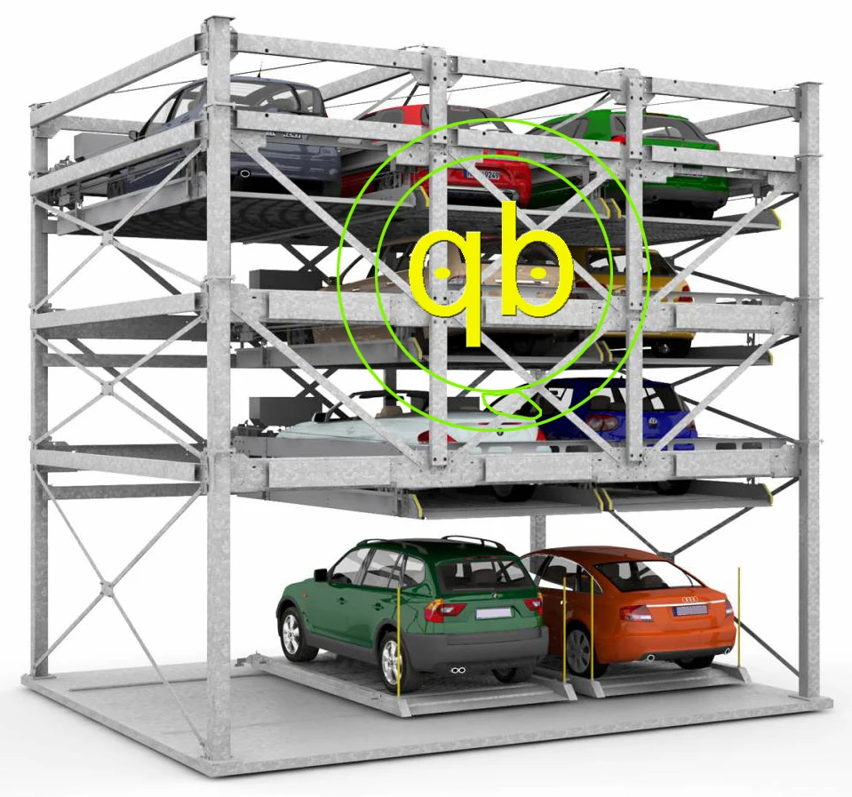 4 Four-Level Vertical-Horizontal Car Parking Lift Equipment Vehicle Parking Lifter For Mechanical Garage System Platform Device