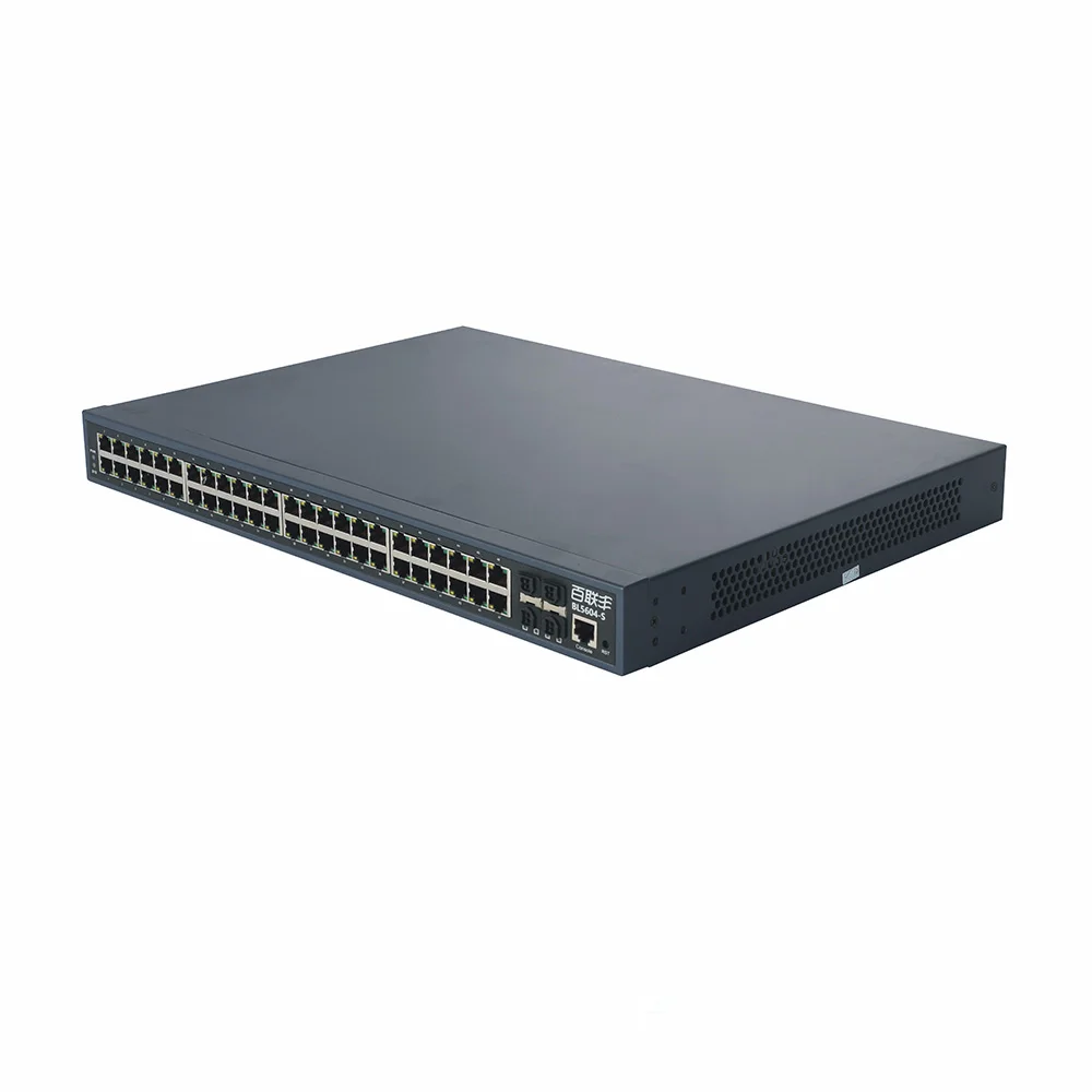 OEM 48 портов 10/100/1000 м Rj-45 порты 4*10 Гбит SFP + порты сетевой маршрутизатор переключателя