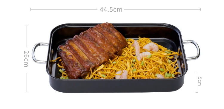 High quality best price kitchenware cooking pan cookware frying pan Bbq Accessories Non Stick Carbon Steel Bakeware Pan