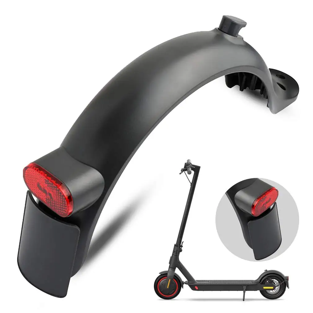 Electric Scooter Rear Mudguard with Hook and Rear Light for Xiaomi M365 1S/M365 Pro 2 Electric Scooter Mudguard