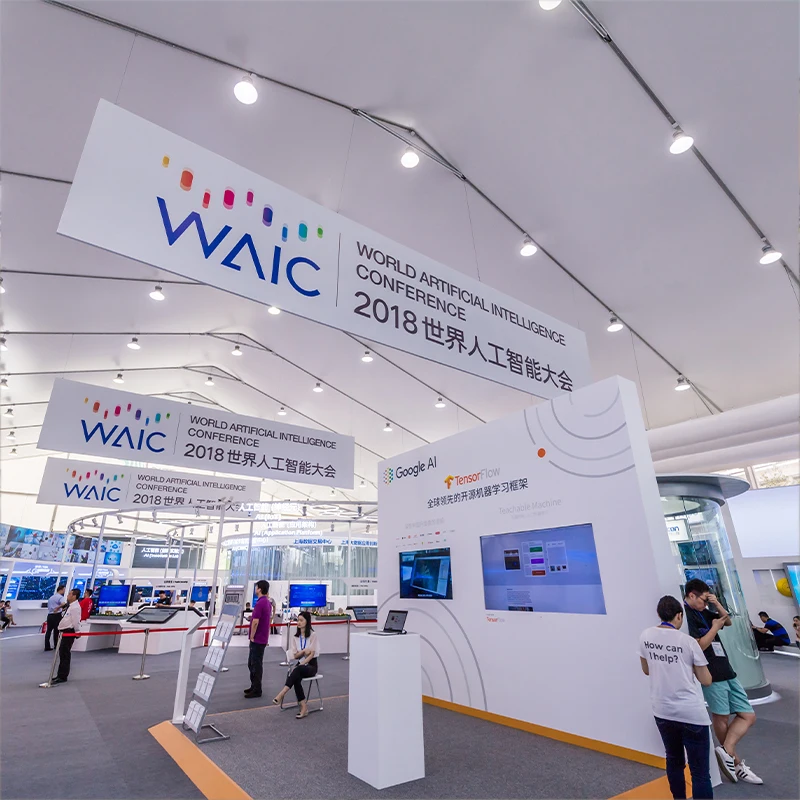 
China prefabricated light exhibition hall with customized design 