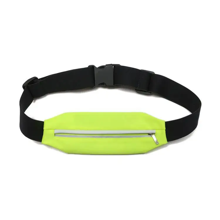 QQgift 2024 New OEM Custom LED Flash Gym Workout Exercise Bike Outdoor Fanny Pack Unisex Pouch Adjustable Waist Running Belt