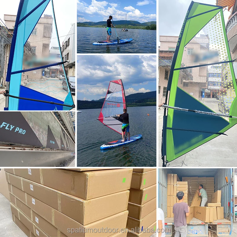 Spatium Professional Factory OEM Inflatable SUP Wind Sail Windsurfing Boards Customized size for sale