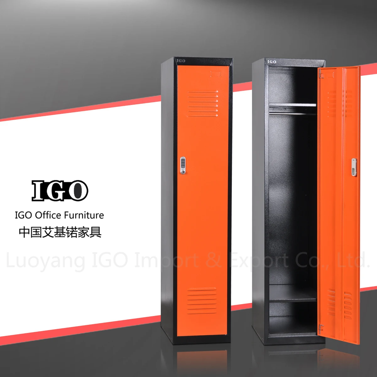 Steel Single Door Locker Metal One Door Wardrobe