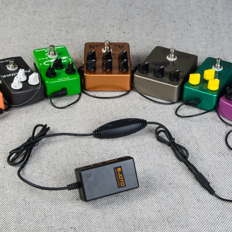 JOYO JP-03 педаль адаптер питания 9V DC 2000mA 100 ~ 240V с Pedalboard кабели
