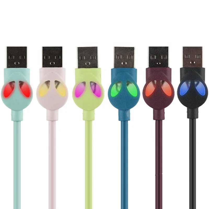  Hot products in 2021 cable mobile phone fast charge type c data LED usb android