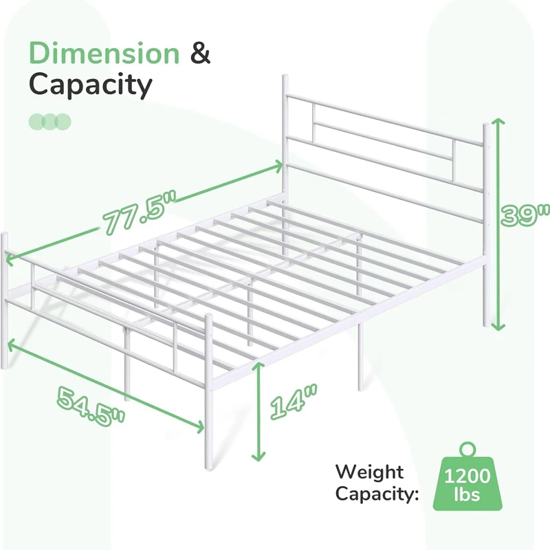 Modern iron steel metal bed bedroom furniture metal beds in pakistan