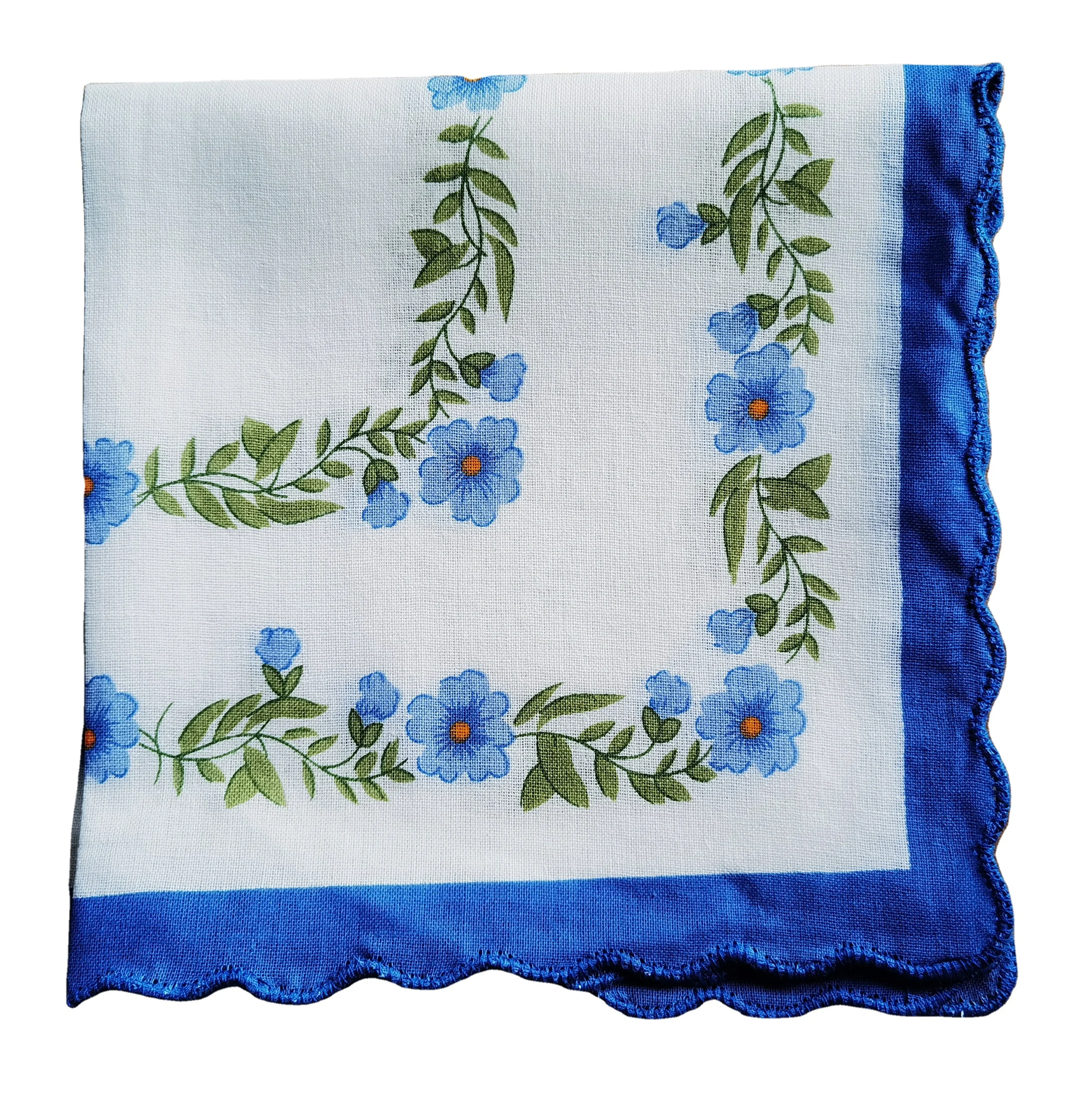 Женский винтажный мягкий хлопковый льняной носовой платок Panuelos de Women 29x29