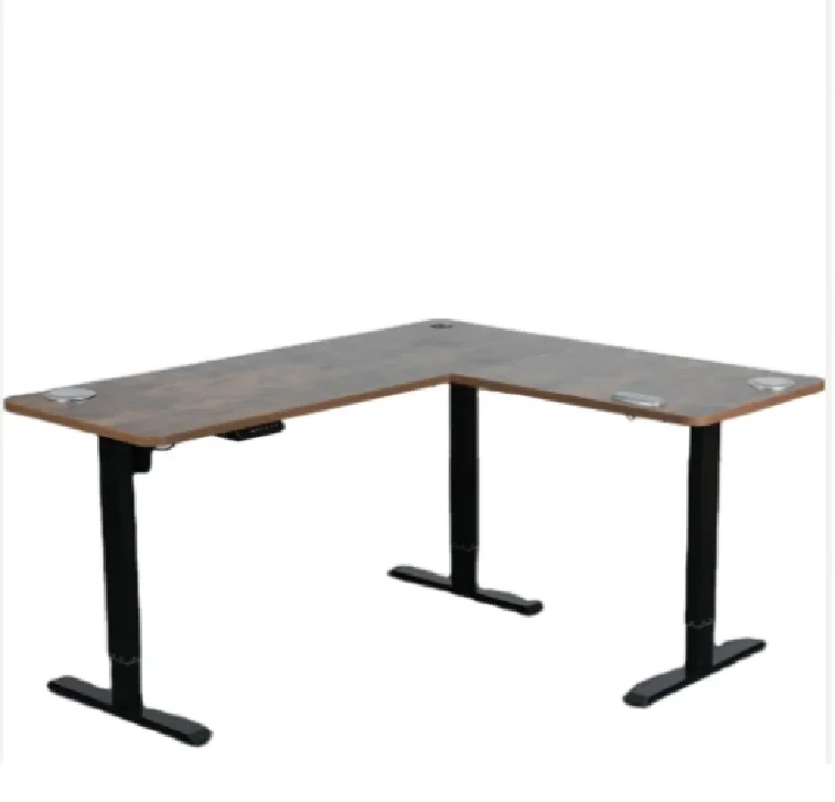 2024 New Style Electric Height Adjustable Corner L Shaped Office Desk Frame office pc table