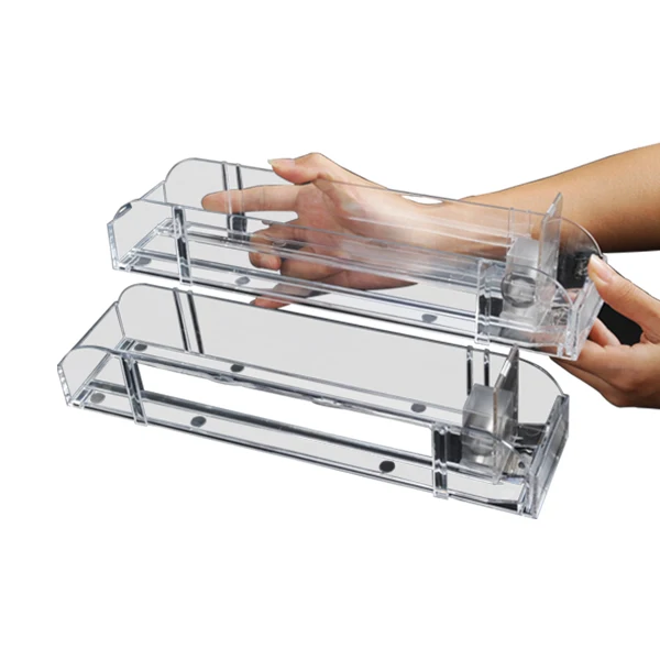 Automatic Gondola POS Pack Damping Buffer Slow Down Back Shelf Pusher for Retail Store Fridge Display Case