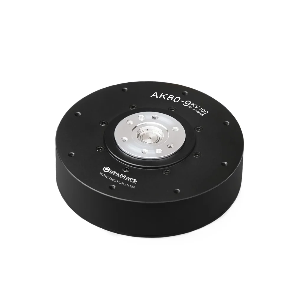 Tmotor AK80-9 kv100 custom high quality 24v 48v 500w flat brushless motor for robot with encoder and driver