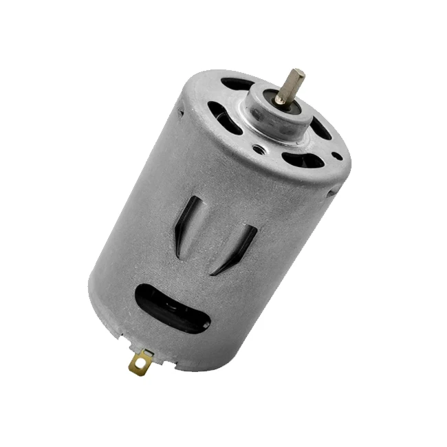
2021 low noise 50mm shaft double shaft 555 high torque 24v dc motor chuck for fan 