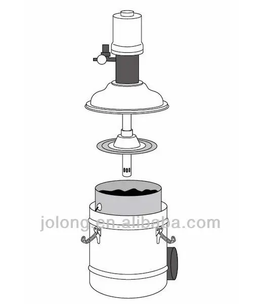 OEM And ODM Air Operated Pneumatic Grease Lubrication Piston Drum Pump 20L For Automotive Industry