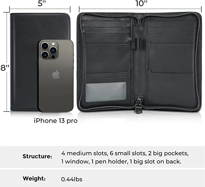 Travel Wallet Passport Holder Passport Case, Leather Passport Wallet for Men