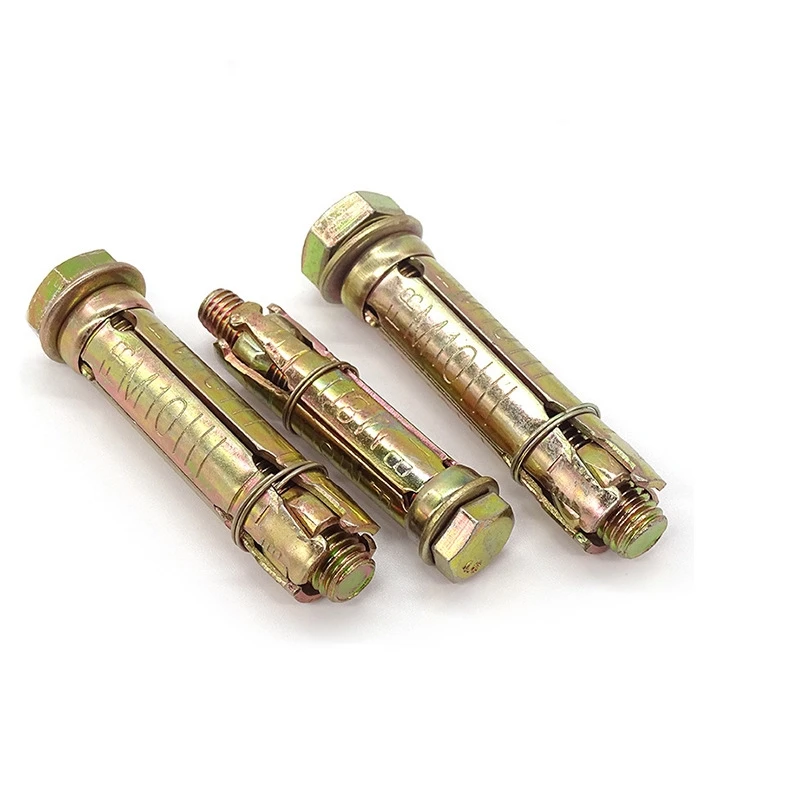 M6 M10 M12 machine carbon steel grade 4.8 8.8 zinc plated galvanized Heavy Duty Shield Anchor fixing rawl bolt for concrete