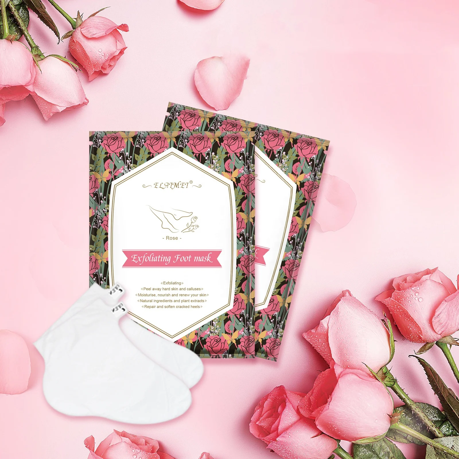 Amazon hot 13 styles 3pair/box Peeling Exfoliating Foot Mask Feet Mask Remove Dead Skin Cuticles Heel Foot Care Pedicure Socks