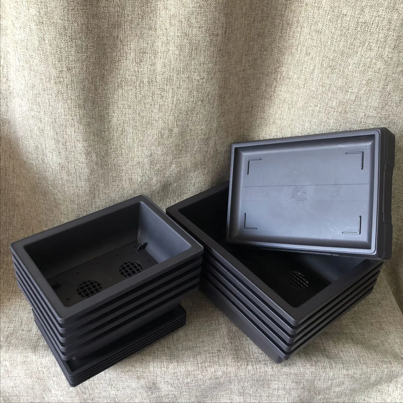 29*21*10.5cm 3500ml rectangle bonsai pots succulent planter garden pot flower pot plastic garden