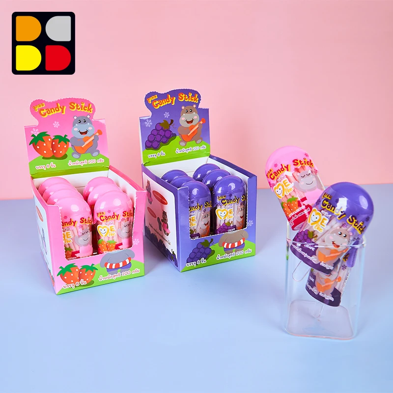 Top Grape Yummy Sour Powder  Ice Cream CC Stick Candy Strawberry Grape