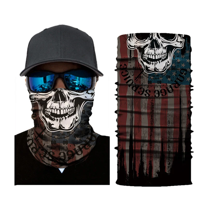 
Skull Fishing Paisley Bandana Face Crop Top Neck Gaiter Headwear Bandana Tube Outfit Customised Bandana Durag Calavera 