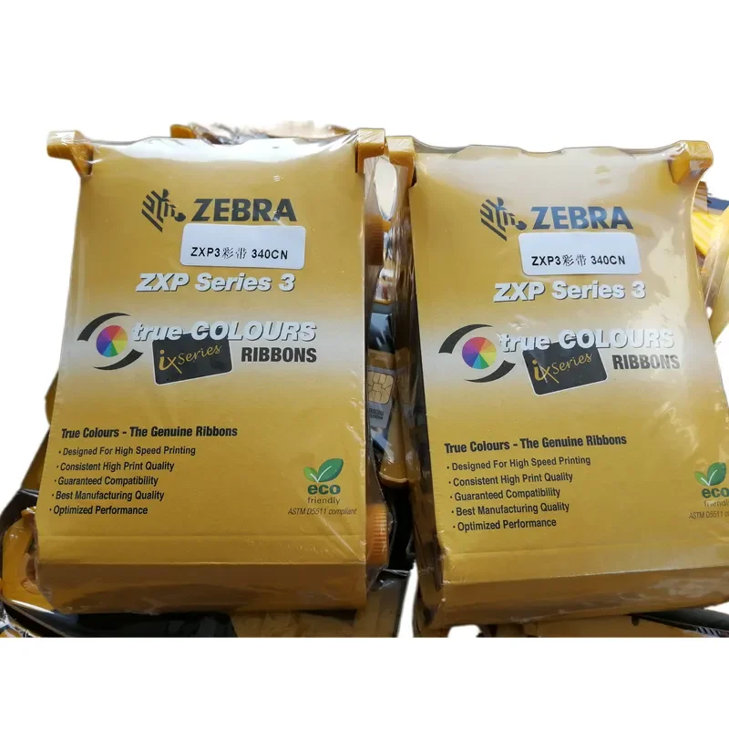 Original Zebra ZXP Series 3C Card Printer 280prints 800033-340CN YMCKO Color Printer Ribbon