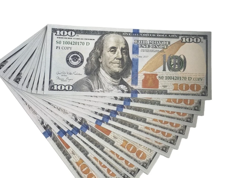 Доллары США, реквизит, деньги из фильма, играйте деньги