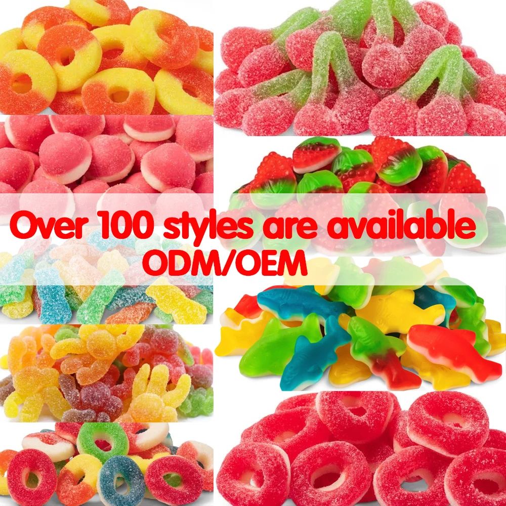 Wholesale Custom private label Halal Bulk Sweets assorted Candies Gummy confectionery candy