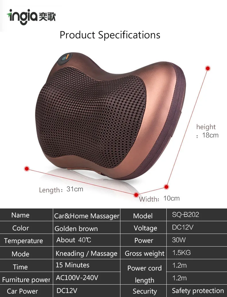 
Relieve muscle tension massager neck massage pillow hot popular 