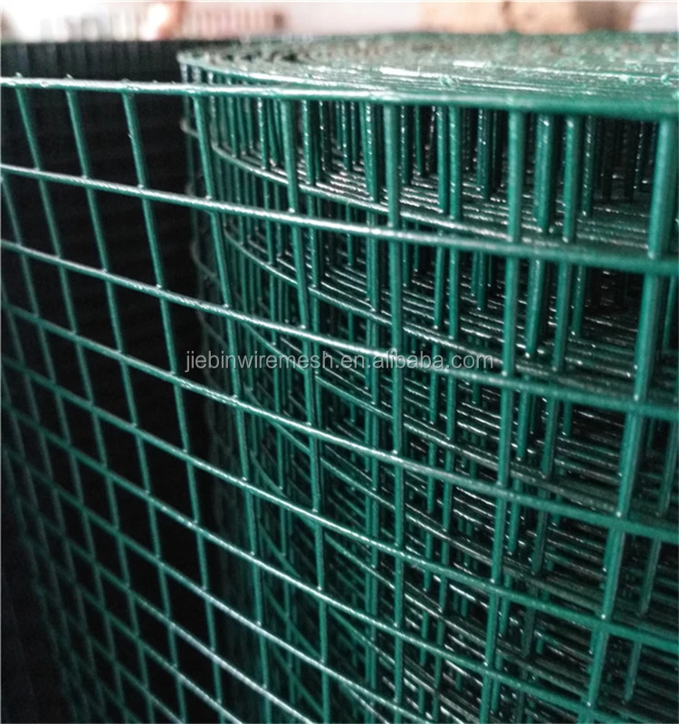 11 gauge 12 gauge 10 gauge wholesale galvanized 1/2 x 1/2  Green PVC Coated Welded Wire Mesh Fencing factory hot sale