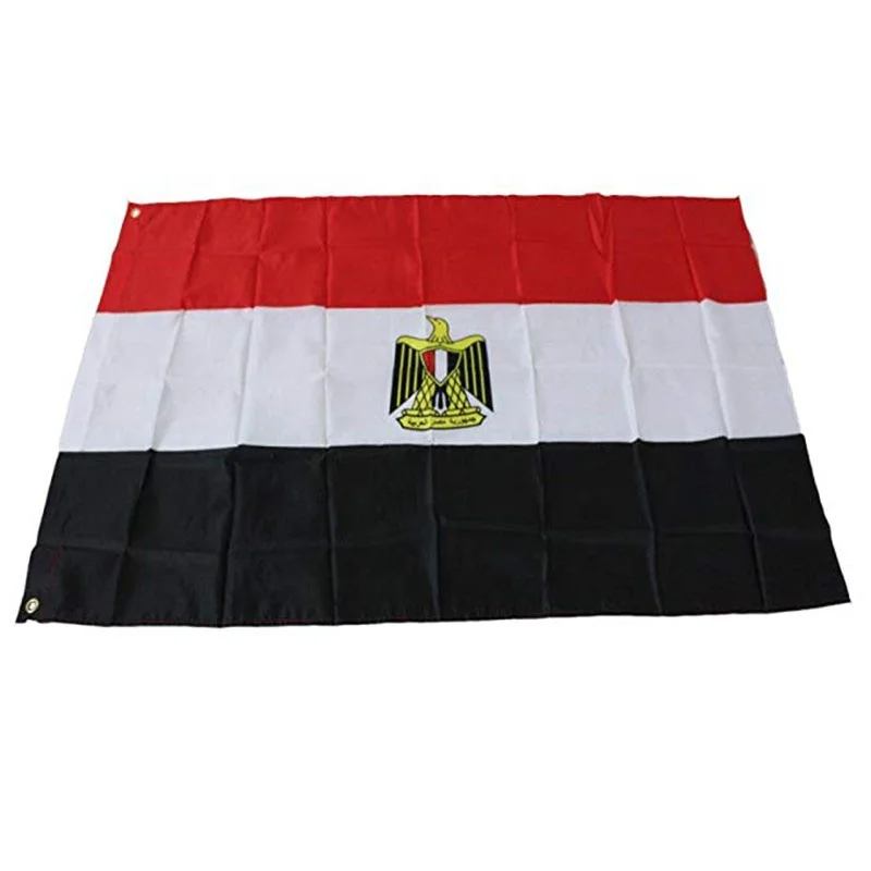 High quality double sided Egypt flag 3x5 Ft