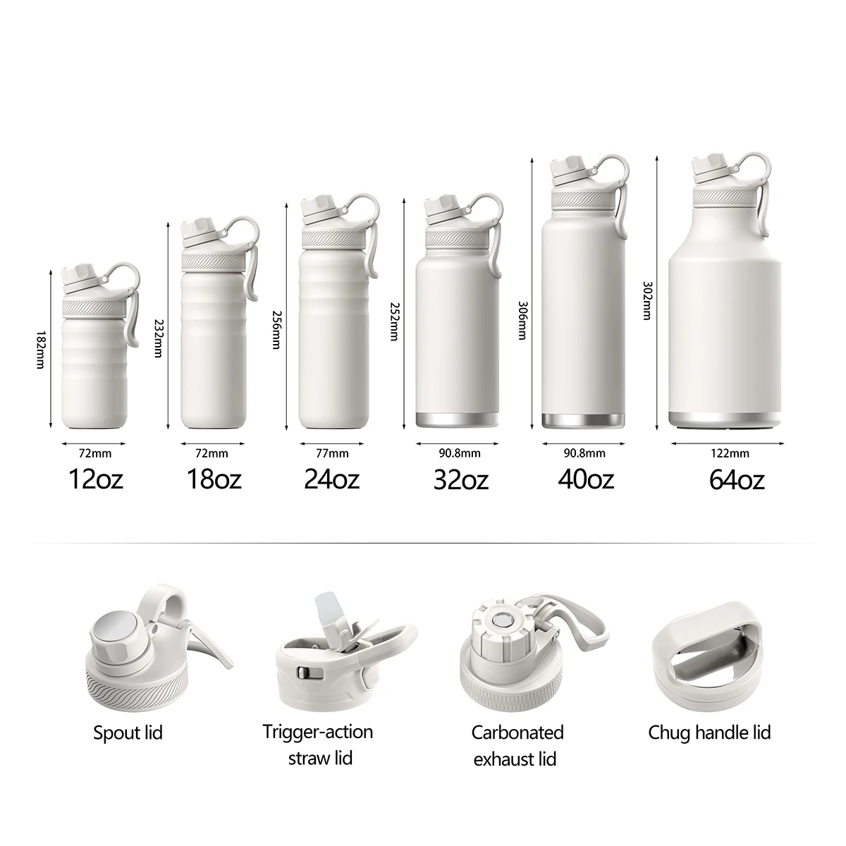 Customize Logo 32oz Flask Stainless Steel Wide Mouth Vacuum Flask Gym Sport Double Wall Insulated Water Bottle