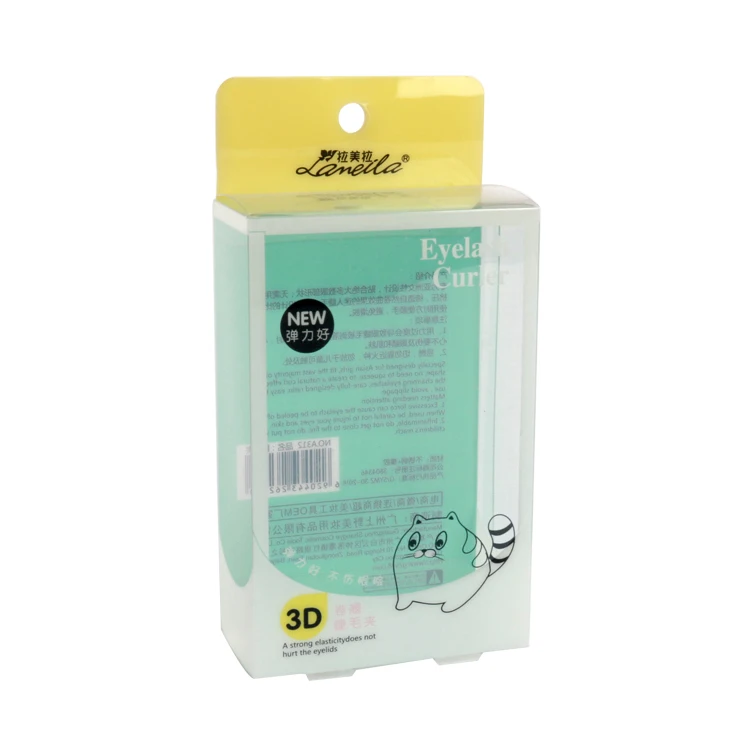 Clear Plastic Cosmetic Packaging Transparent PVC PET Plastic Packaging Boxes For Makeup Foam