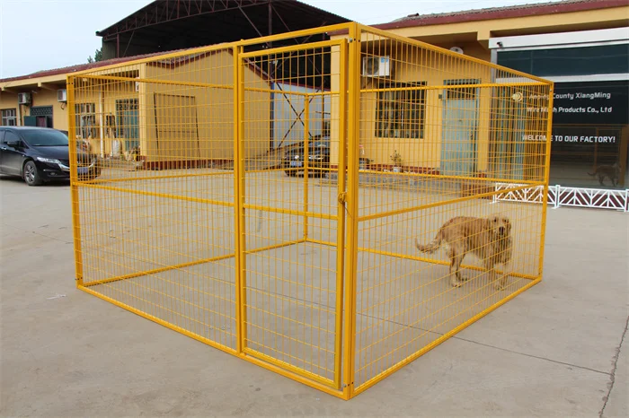 Galvanized Steel Dog Run Cage Dog Kennels