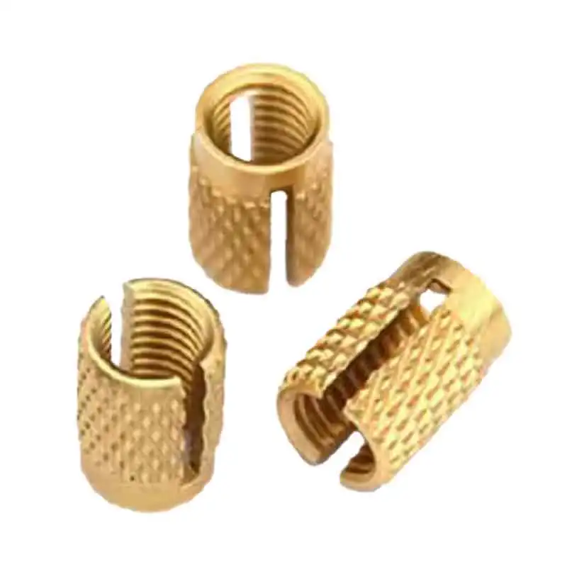 Slotted Wood Plastic Embedded Insert Press In Series Nut T-shaped Expansion Cold-pressed Brass Nut