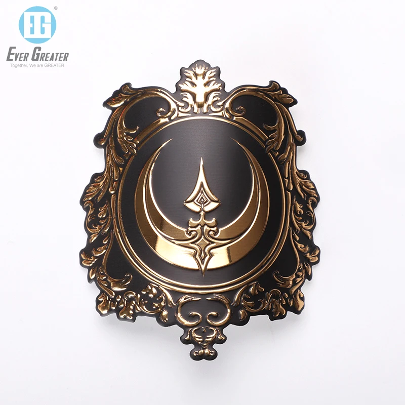 Custom High Quality 3D Metal Perfume Label Stickers With Over 25 Years Experience And ISO Certs
